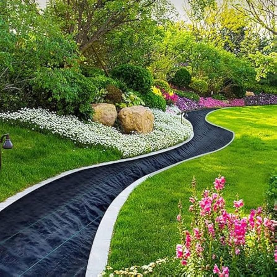 Amazon.com: Geotextile Weed Control Membrane Black Mulch for